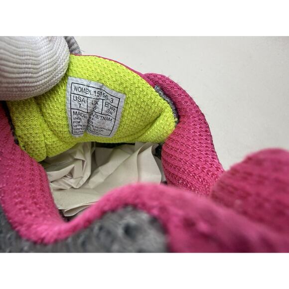 Saucony Women's Cohesion 6 Running Shoes Sneakers Size 7 Gray Pink Neon *USED... - Picture 10 of 16